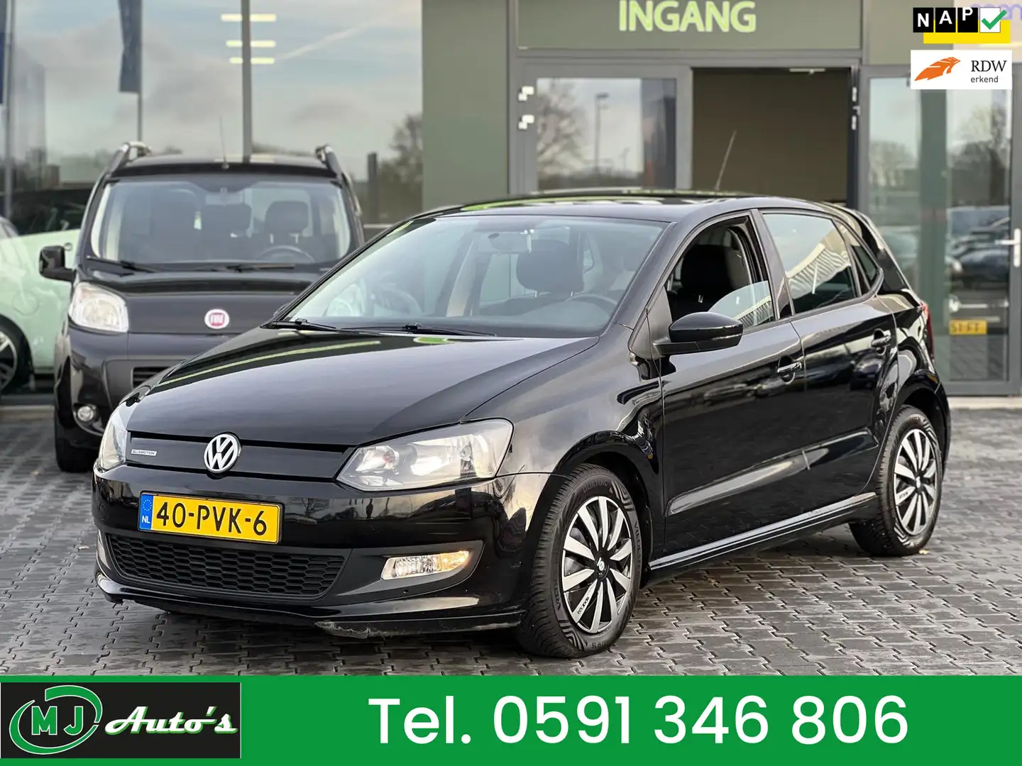 Volkswagen Polo 1.2 TDI BLUEMOTION AIRCO NAVIGATIE Schwarz - 1