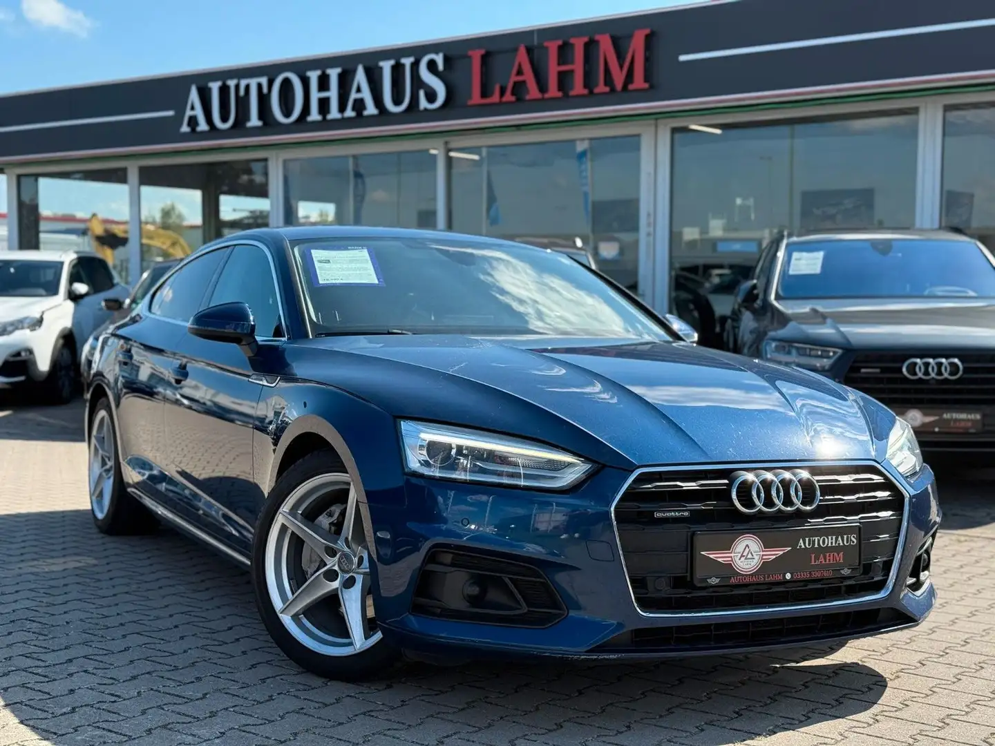 Audi A5 Sportback quattro"S-TRONIC"ACC"SPUR ASS."SHZ" Blau - 1