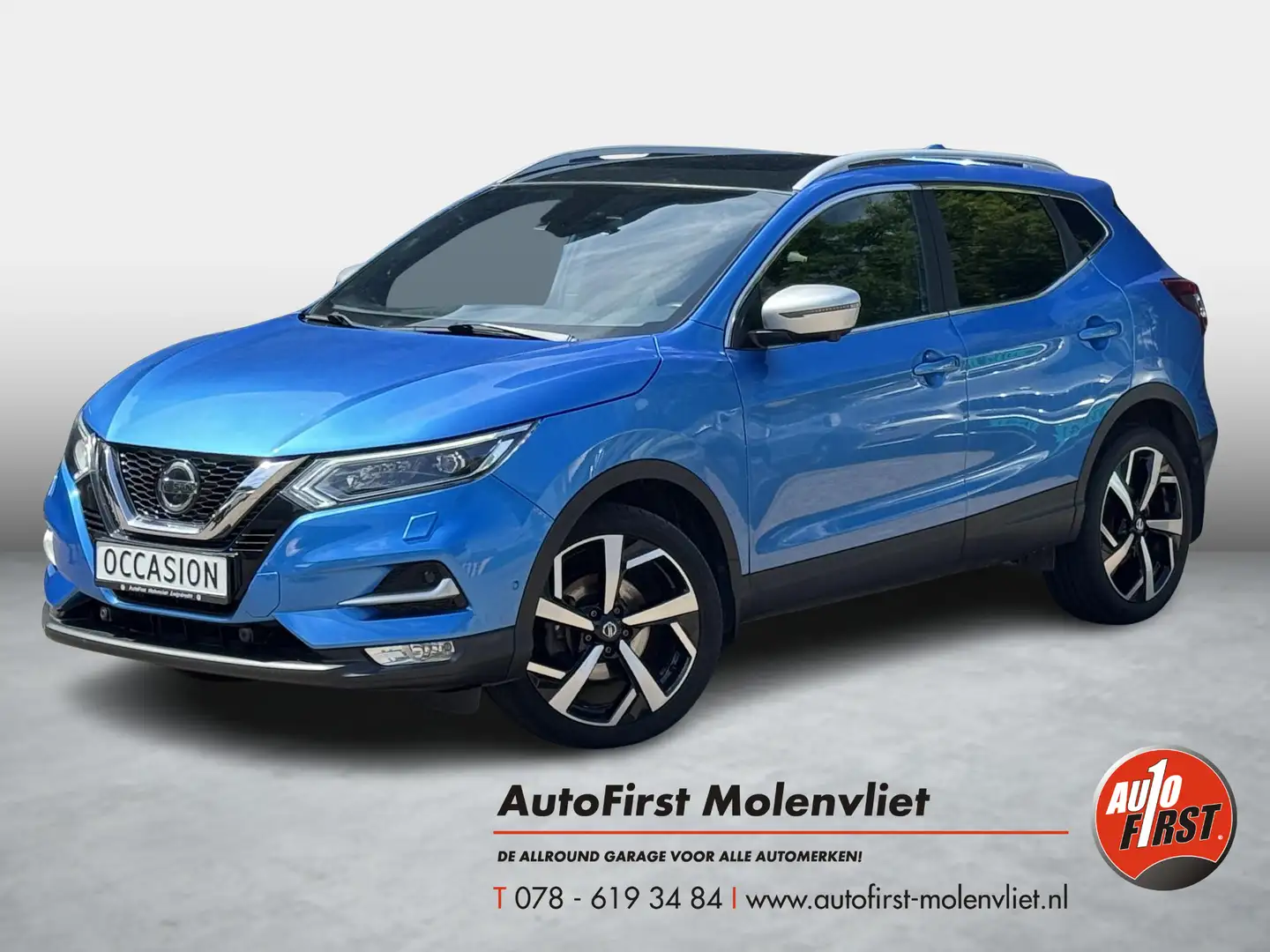 Nissan Qashqai 1.3 DIG-T Tekna + I INCL. € 850,00 AFL.KOSTEN + BO Blau - 1