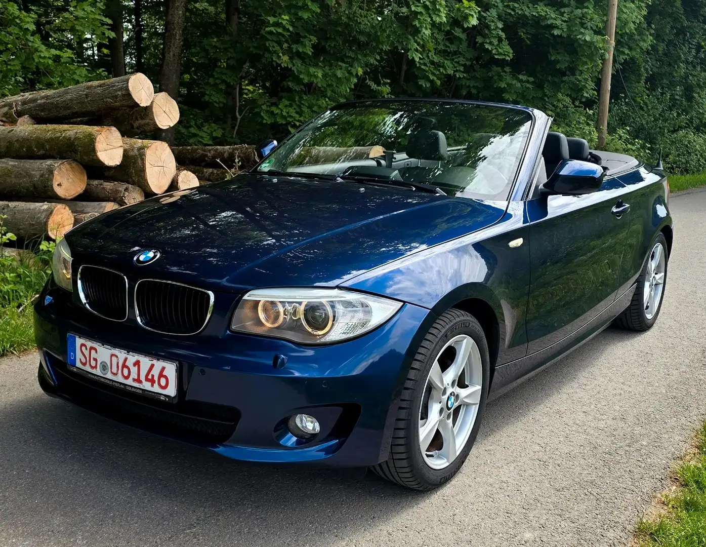 BMW 120 i Cabrio Leder/Navi/Xenon Bleu - 1