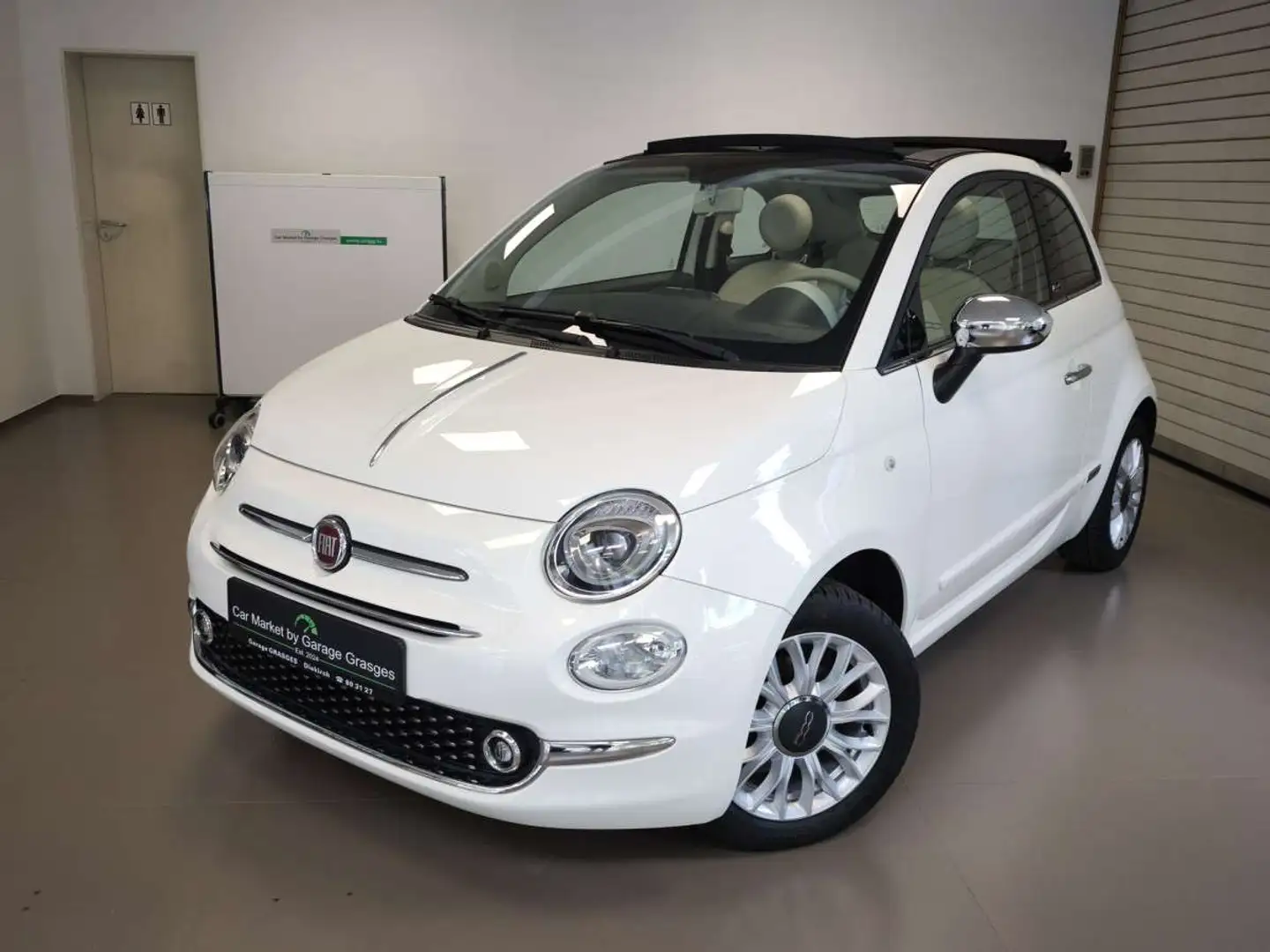 Fiat 500C 1.2 Lounge Blanc - 1