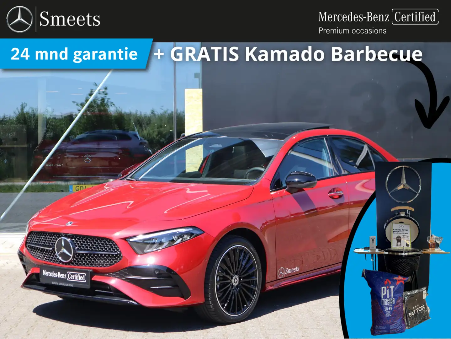 Mercedes-Benz A 250 e Star Edition AMG Line Plus Rood - 1