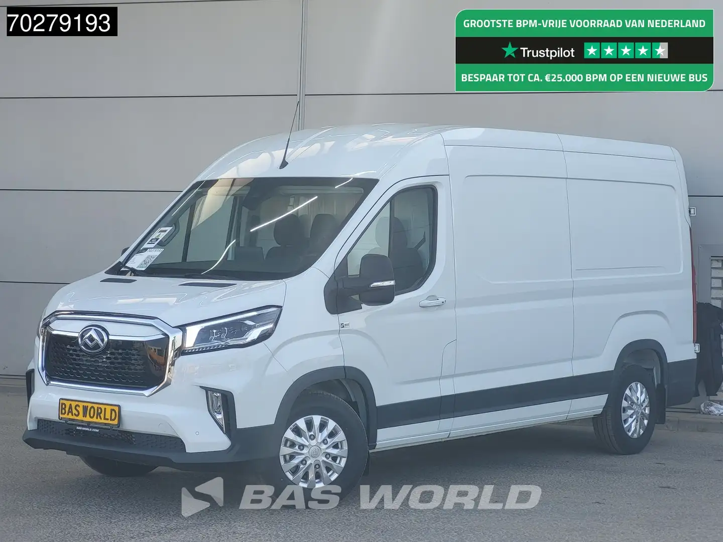 Maxus eDeliver 9 204pk Elektrisch L3H2 WLTP 398km 89kWh Snelladen L Wit - 1