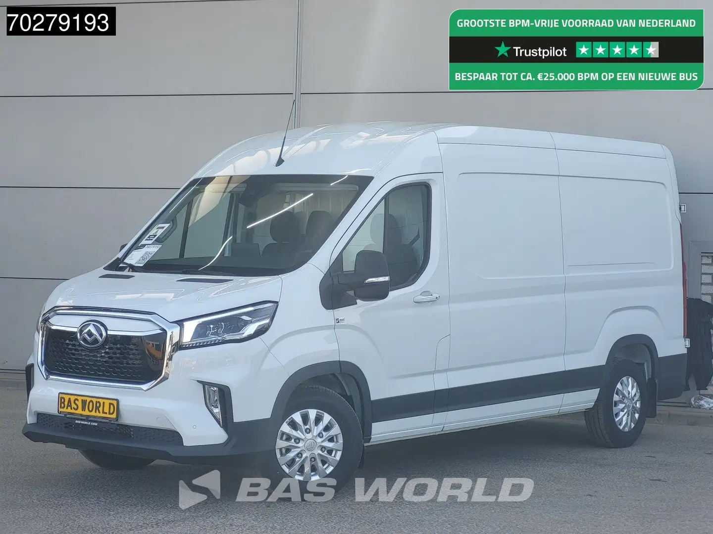 Maxus eDeliver 9 204pk Elektrisch L3H2 WLTP 398km 89kWh Snelladen L Wit - 1