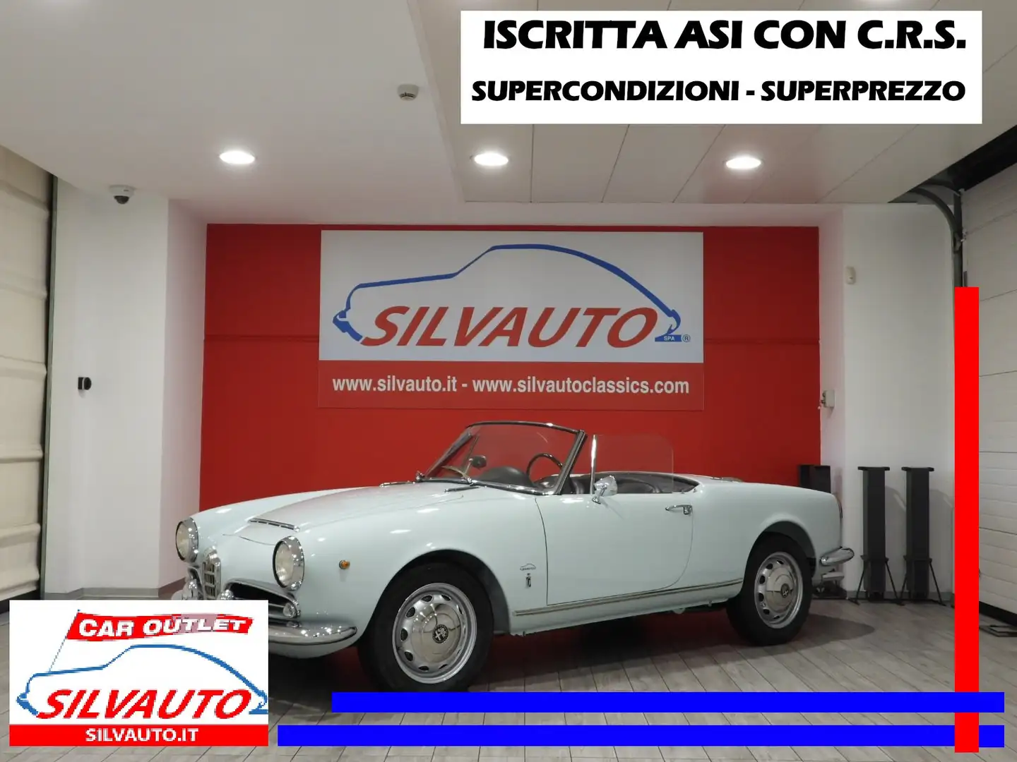 Alfa Romeo Giulia SPIDER 1600 TIPO 101.23 - ASI CON C.R.S. (1963) Blau - 1