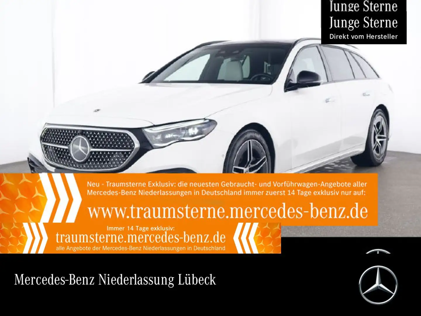 Mercedes-Benz E 300 de T 4M Hybrid AMG Fahrass 360° Pano Distr. Weiß - 1
