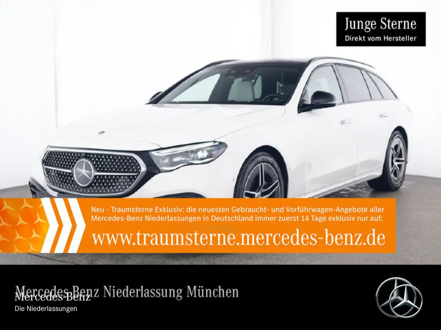 Mercedes-Benz E 300 de T 4M Hybrid AMG Fahrass 360° Pano Distr. Weiß - 2