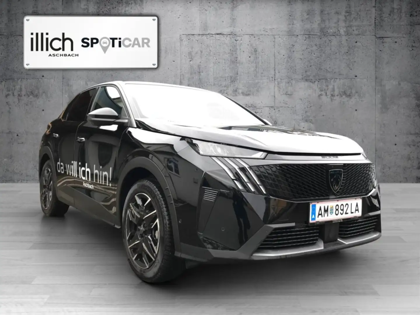 Peugeot 3008 ALLURE Hybrid 145 e-DCS6 Schwarz - 1