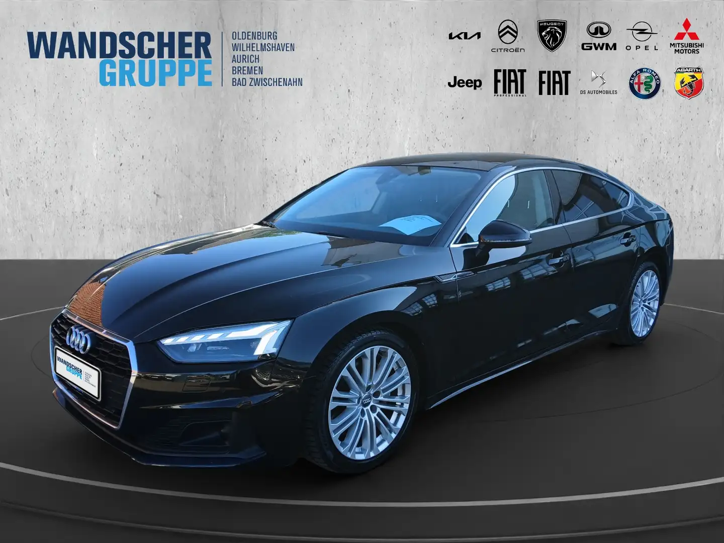 Audi A5 Sportback 40 2.0 TFSI (M-H) +KeyLess+Navi+SHZ Negro - 1