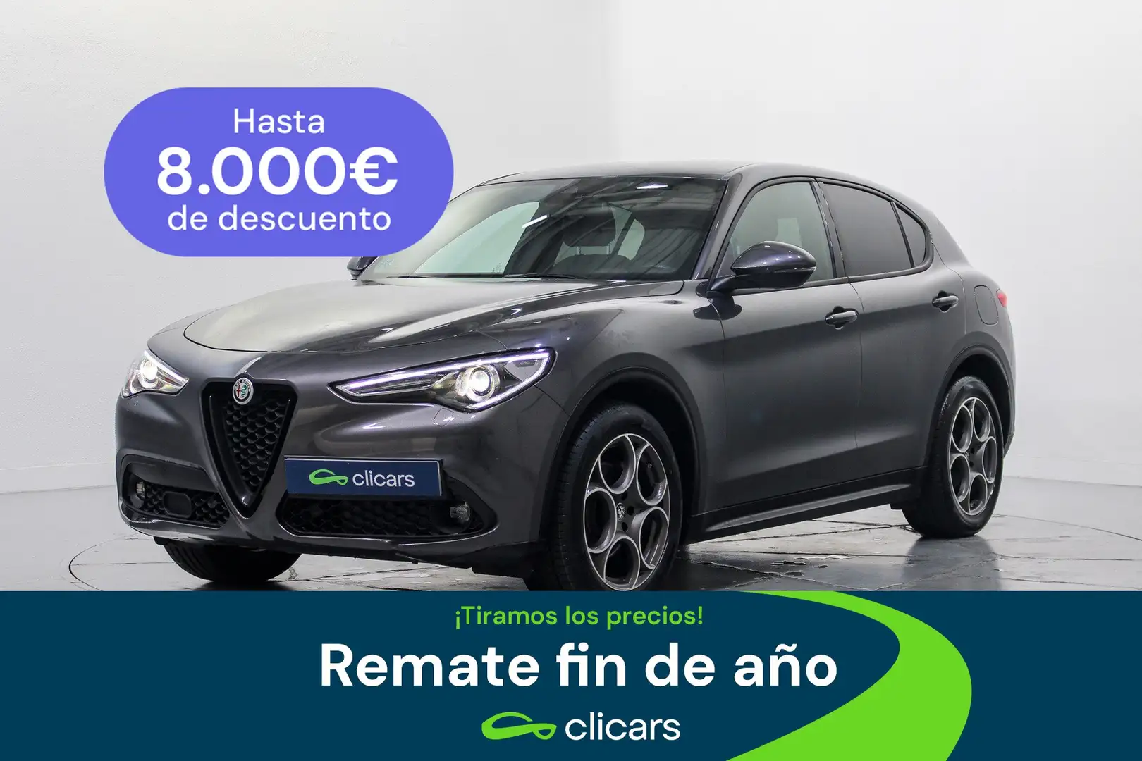 Alfa Romeo Stelvio 2.2 Sprint AWD 190 Aut. Gris - 1