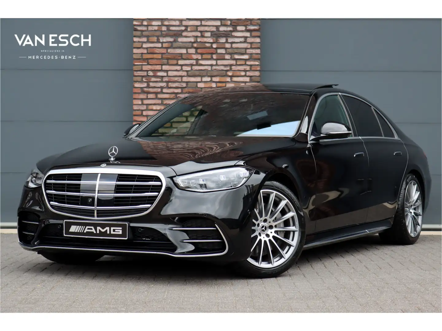 Mercedes-Benz S 450 4MATIC Premium AMG Line Aut9 | Luchtvering | Distr Zwart - 1