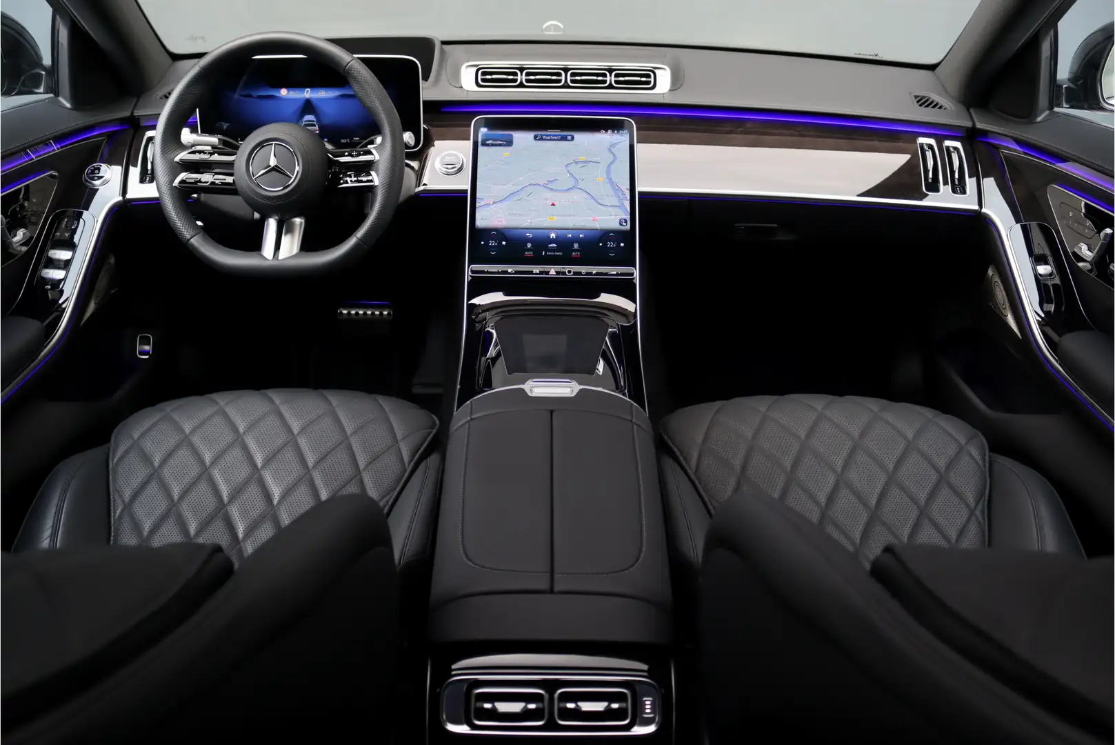 Mercedes-Benz S 450 4MATIC Premium AMG Line Aut9 | Luchtvering | Distr Zwart - 2