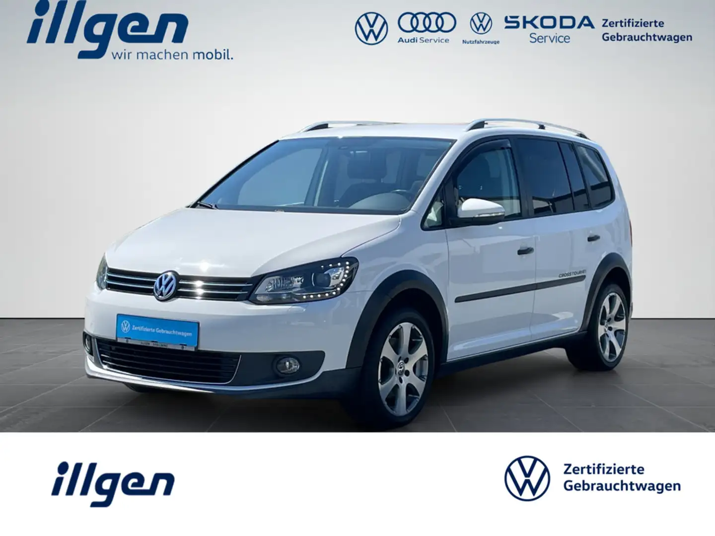 Volkswagen Touran 2.0 TDI Cross DSG+XEN+AHK+ZAHNRIE. NEU+8FACH Blanc - 1