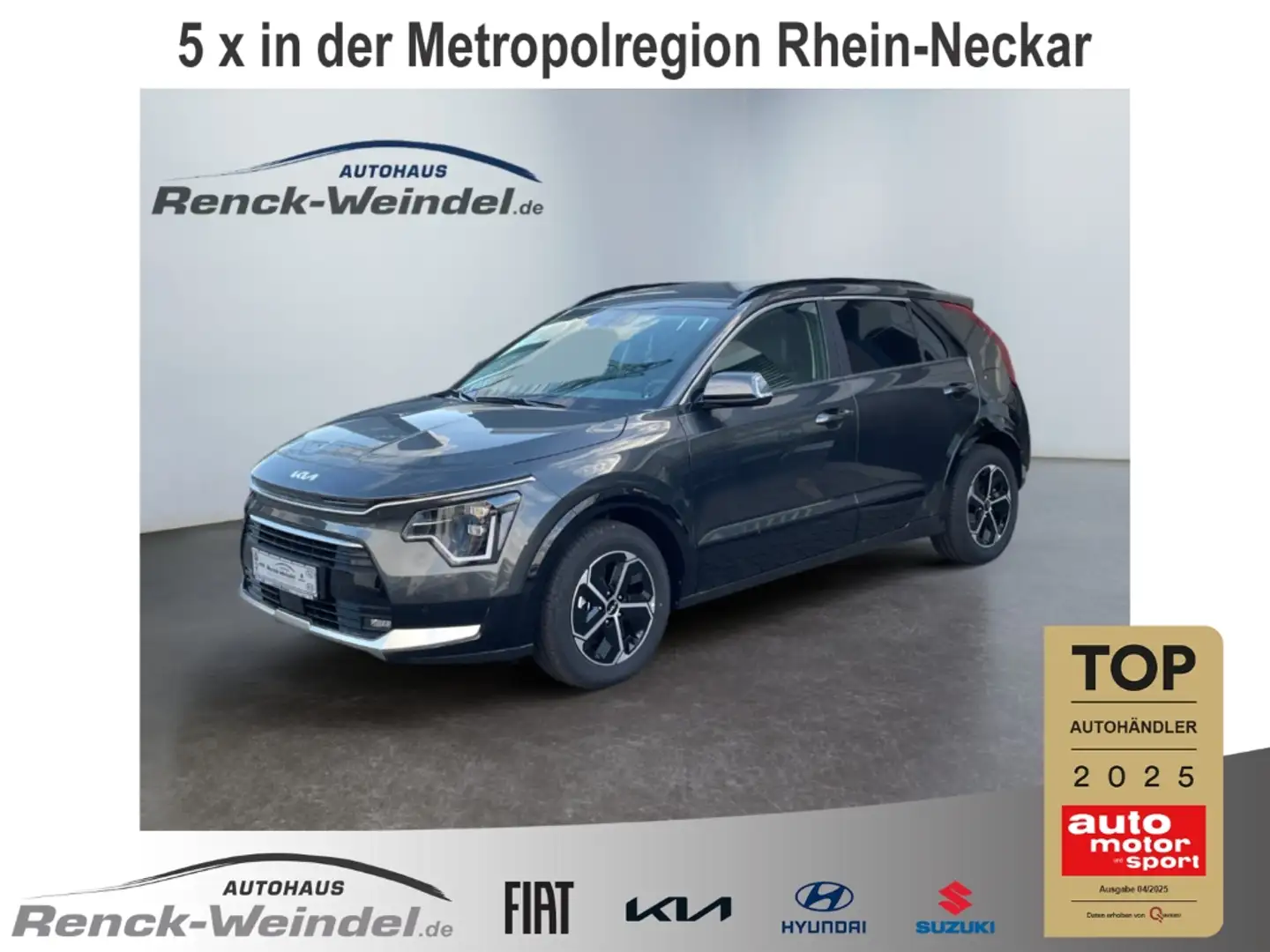 Kia Niro Hybrid Vision 1.6 HEV Klimaautom PDCv+h SHZ Apple Серый - 1