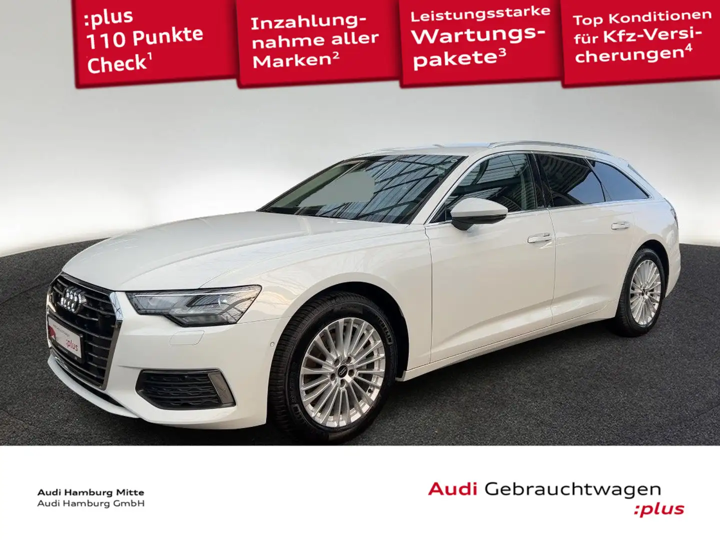 Audi A6 40 TDI design quattro S tronic AHK Kame Weiß - 1
