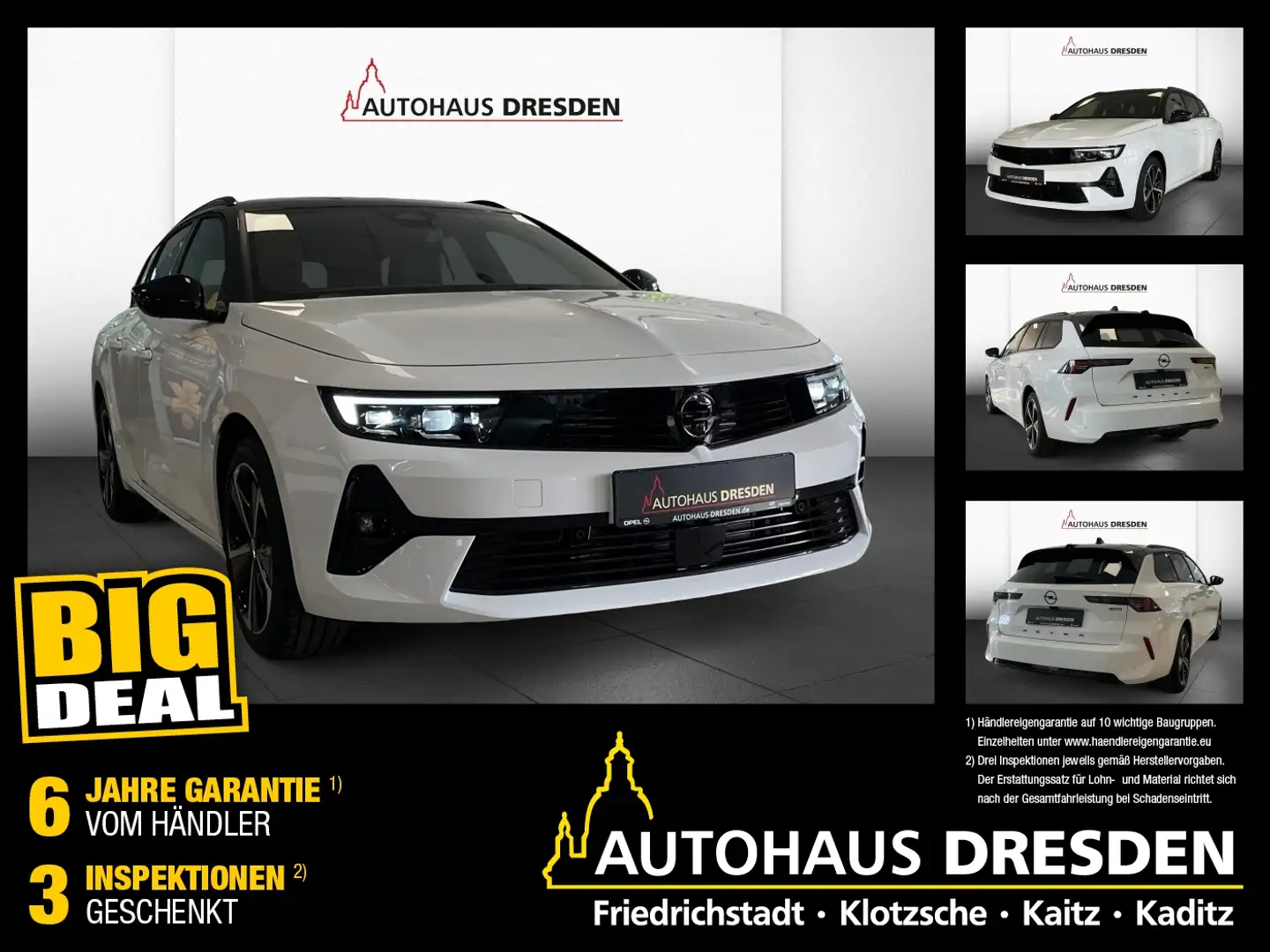 Opel Astra L Sports Tourer 1.2 Turbo GS Matrix+ACC+LM Weiß - 1