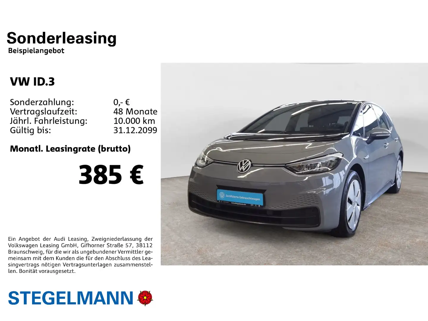 Volkswagen ID.3 Pro 107kW/58kWh *LED*Navi*Kamera* Grau - 2