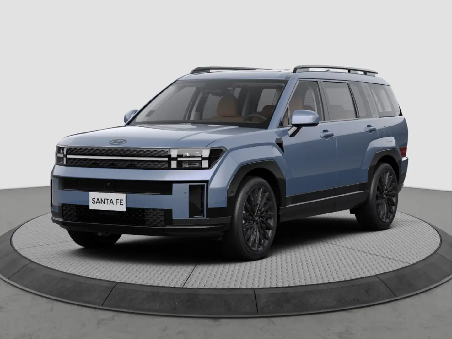 Hyundai SANTA FE HYBRID 1.6 T-GDI BLACKLINE PANO HUD BOSE 360 KAMER Blauw - 1