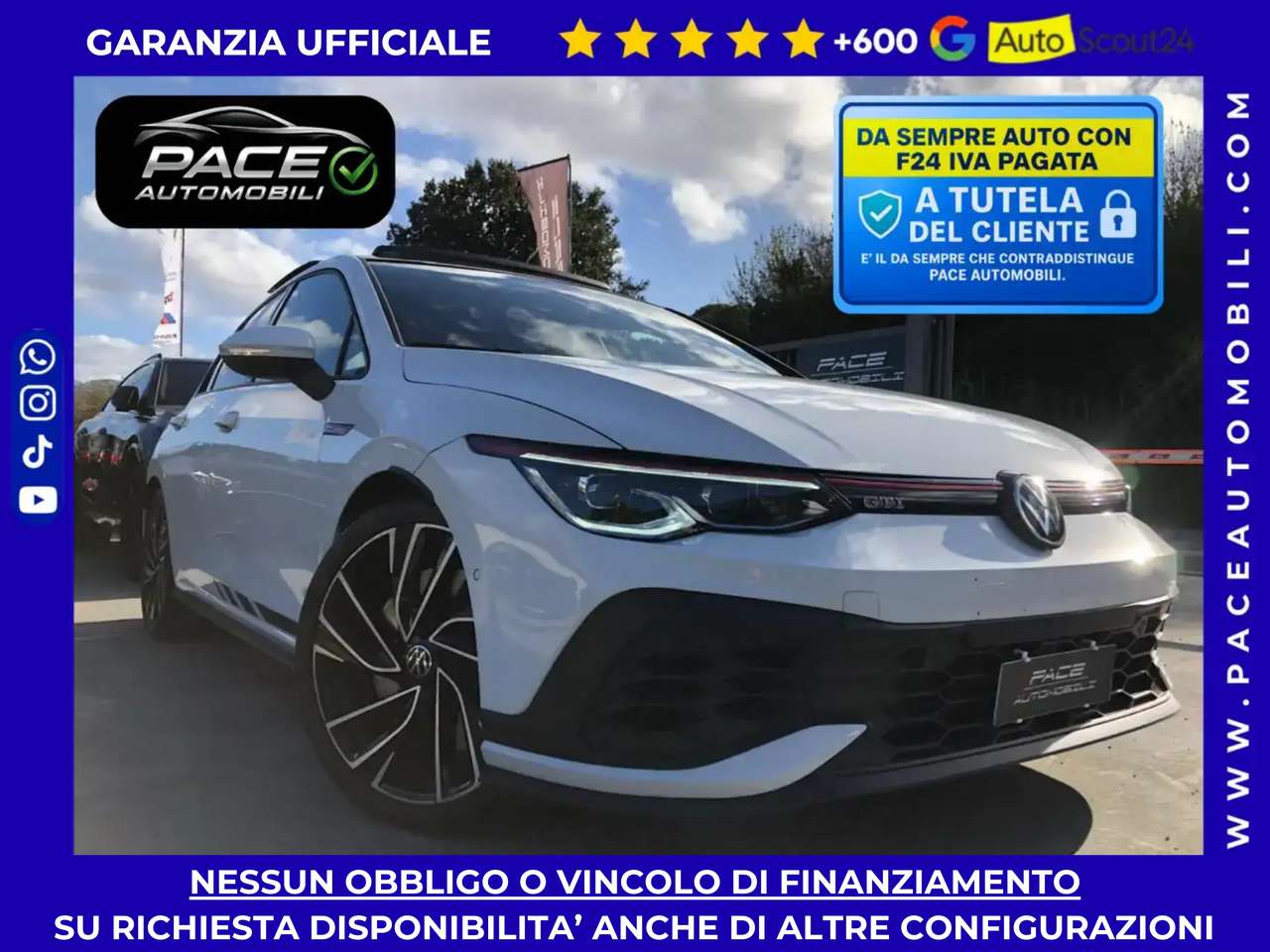 Volkswagen Golf GTI CLUBSPORT LED PDC KAMERA 19" TETTO BLACK PACK