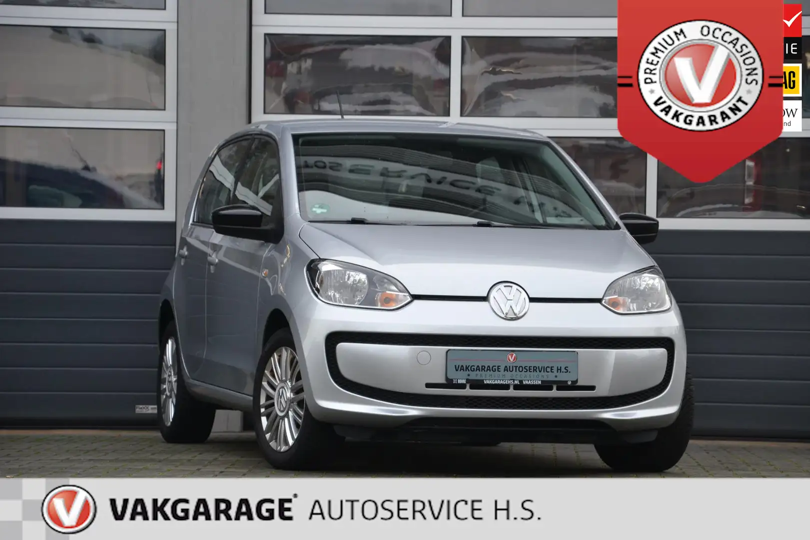 Volkswagen up! 1.0 CUP UP! BlueMotion, 5 deurs, airco, garantie Zilver - 1