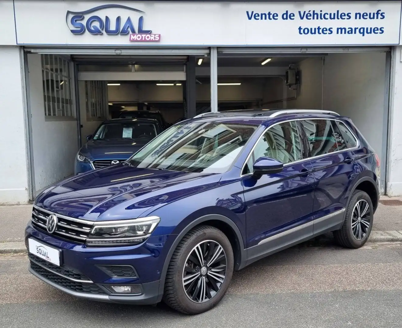 Volkswagen Tiguan 2.0 TSI 190ch Carat Exclusive 4Motion DSG7 Euro6d- Blauw - 1