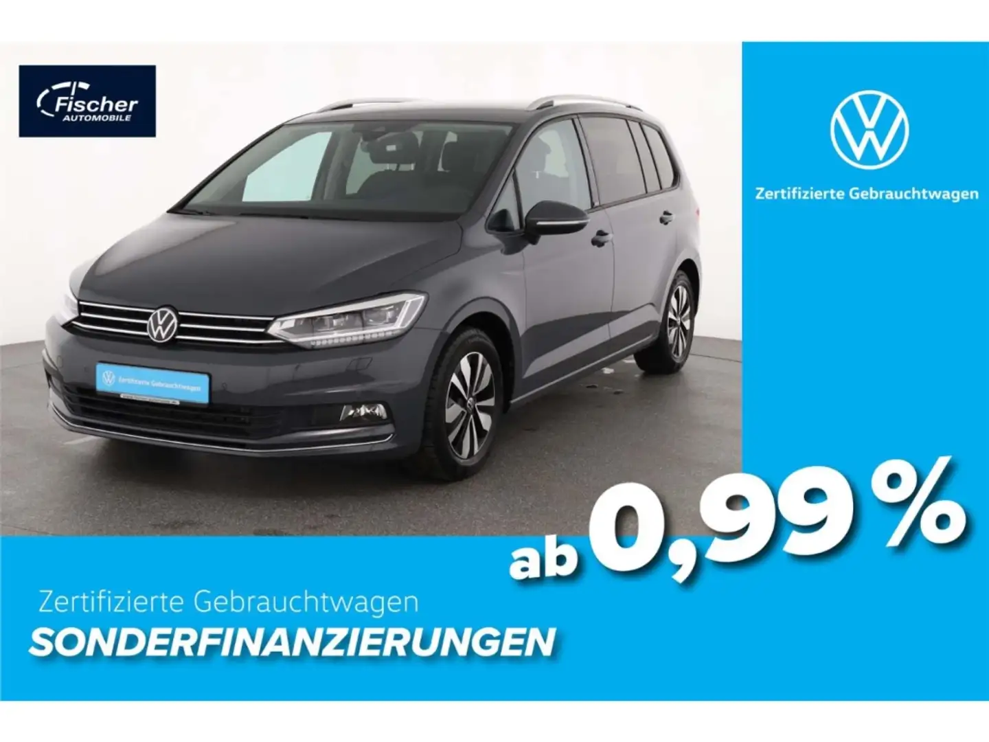 Volkswagen Touran 1.5 TSI Move DSG 7-Sitze/AHK/NAV/LED/ACC Grau - 1