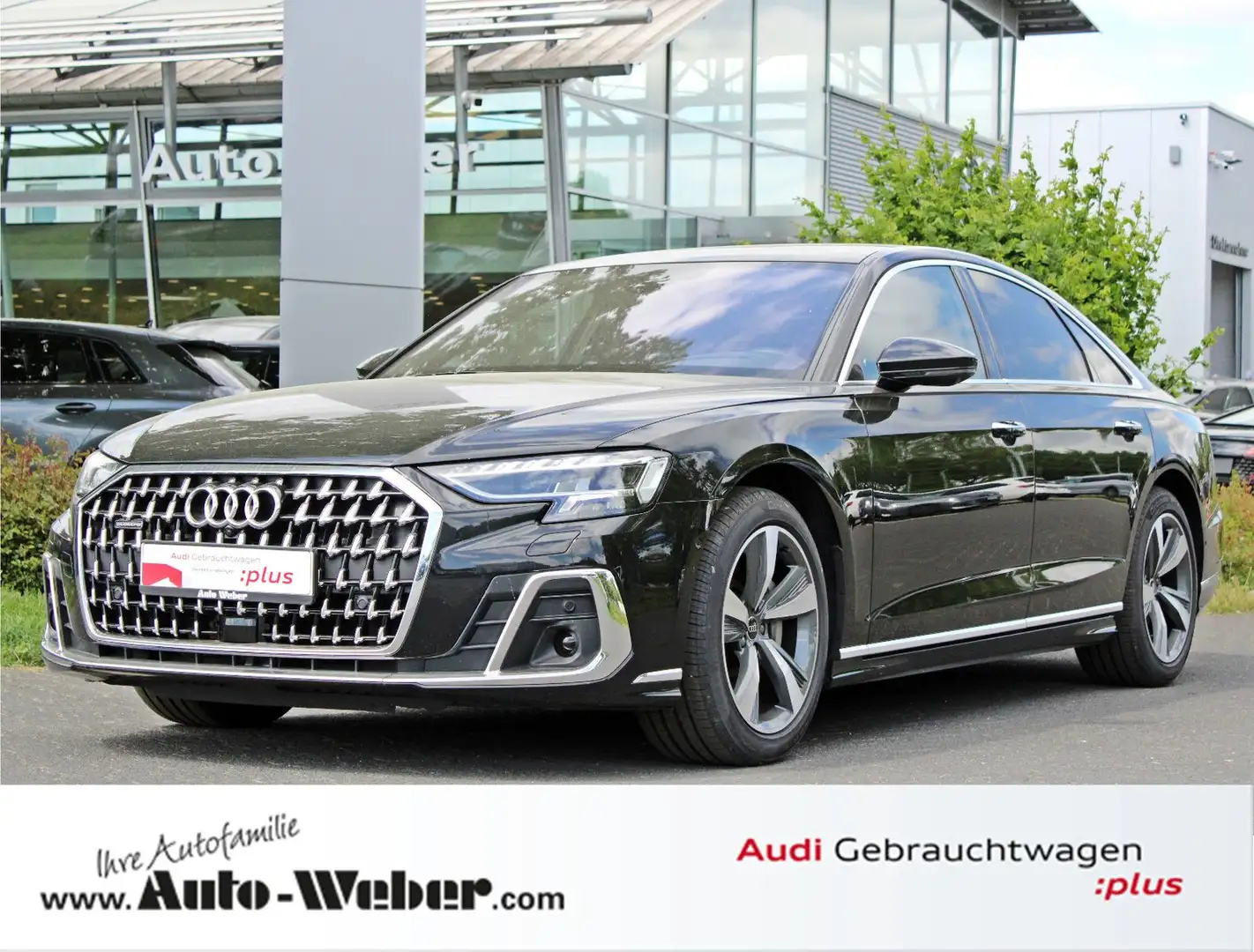 Audi A8 50TDI qu PANO HuD REMOTE 360° HD MATRIX B&O Schwarz - 1