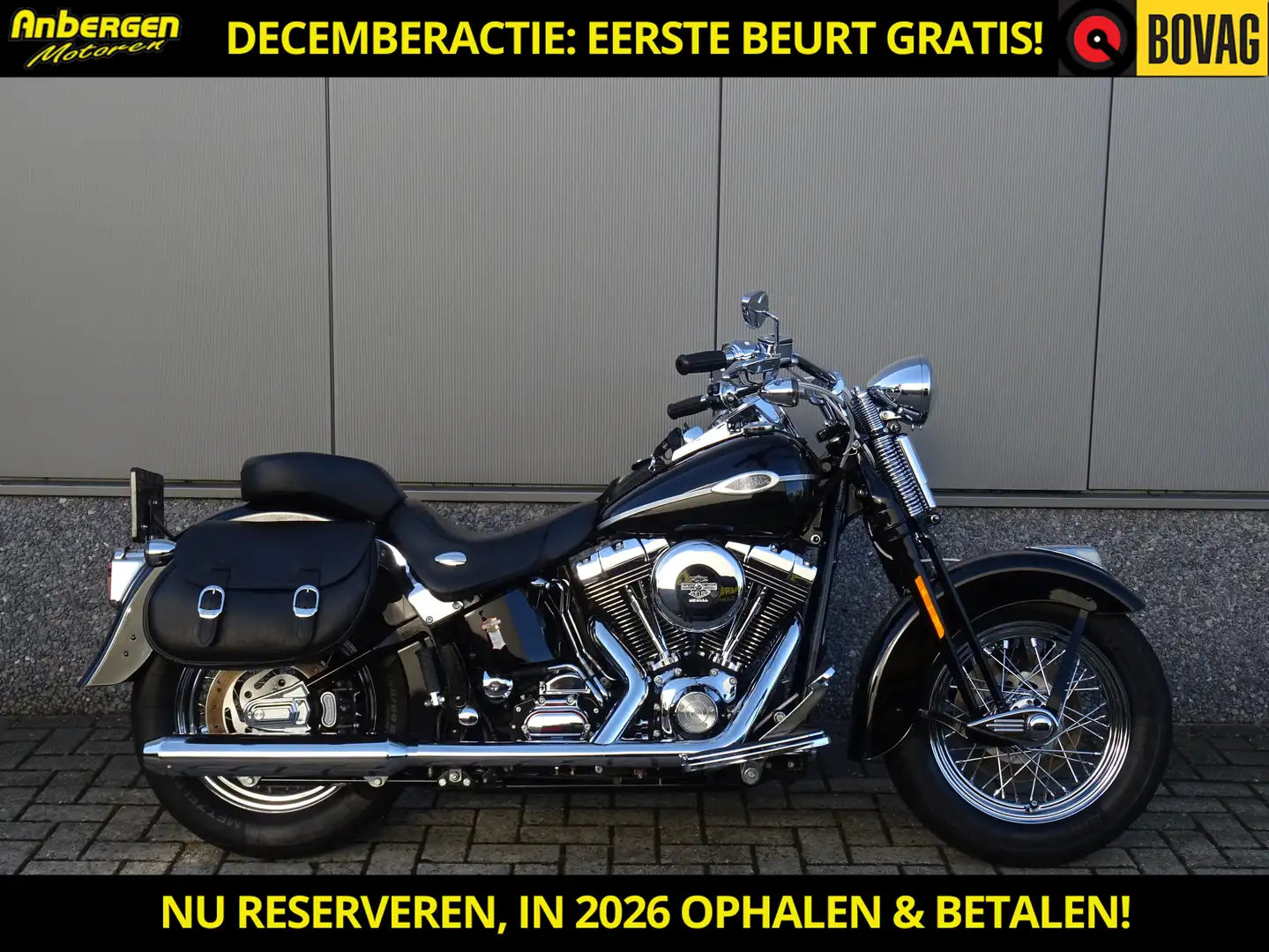 Harley-Davidson Heritage Springer FLSTS Zwart - 1