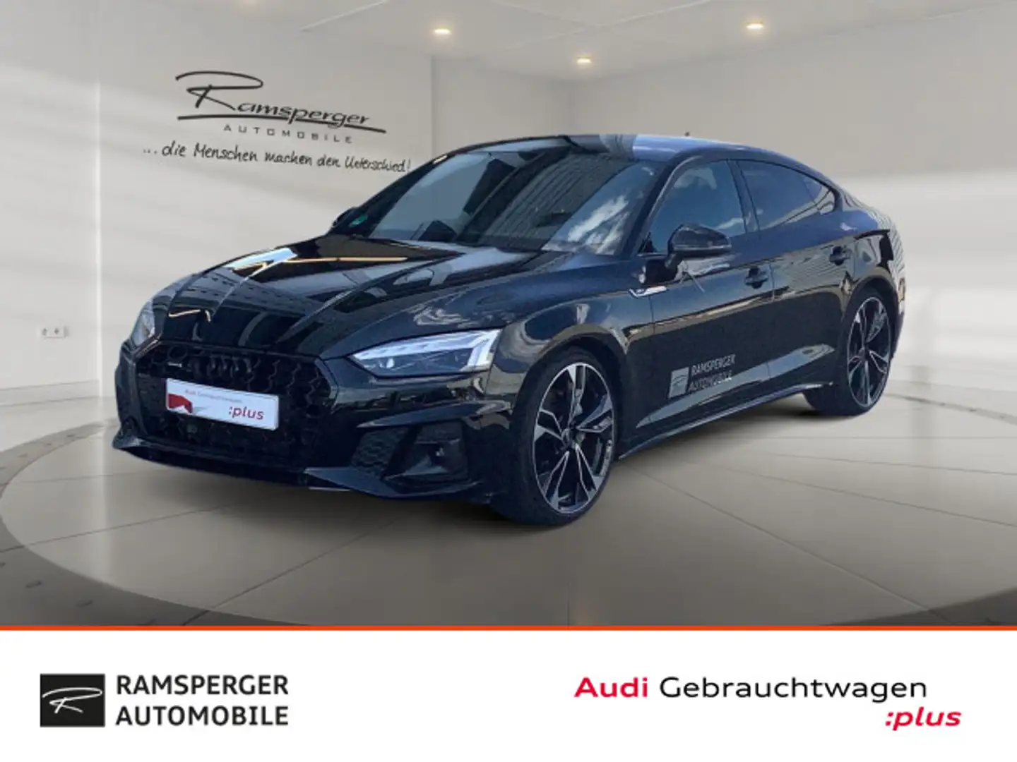 Audi A5 S line 40 TDI quat. Matrix ACC B&O Schwarz - 1
