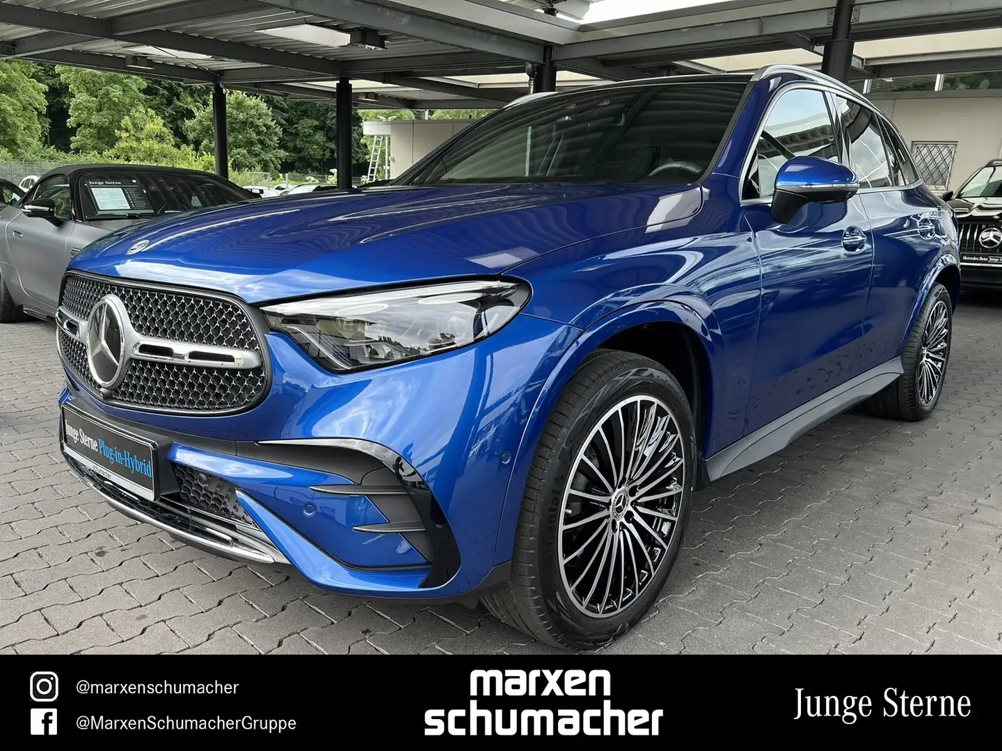 Mercedes-Benz GLC 300 GLC 300 de 4M AMG Premium+Pano+360+Chrom+Memory Blau - 1