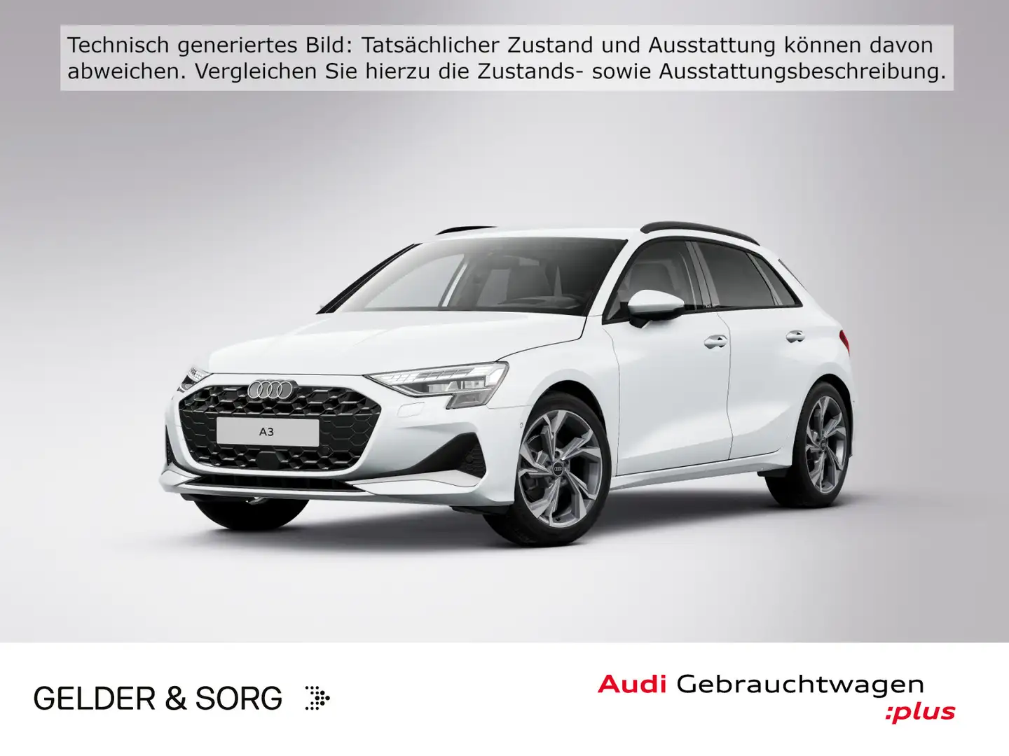 Audi A3 30 TDI SONOS*HuD*LED*RFK*Navi Weiß - 1