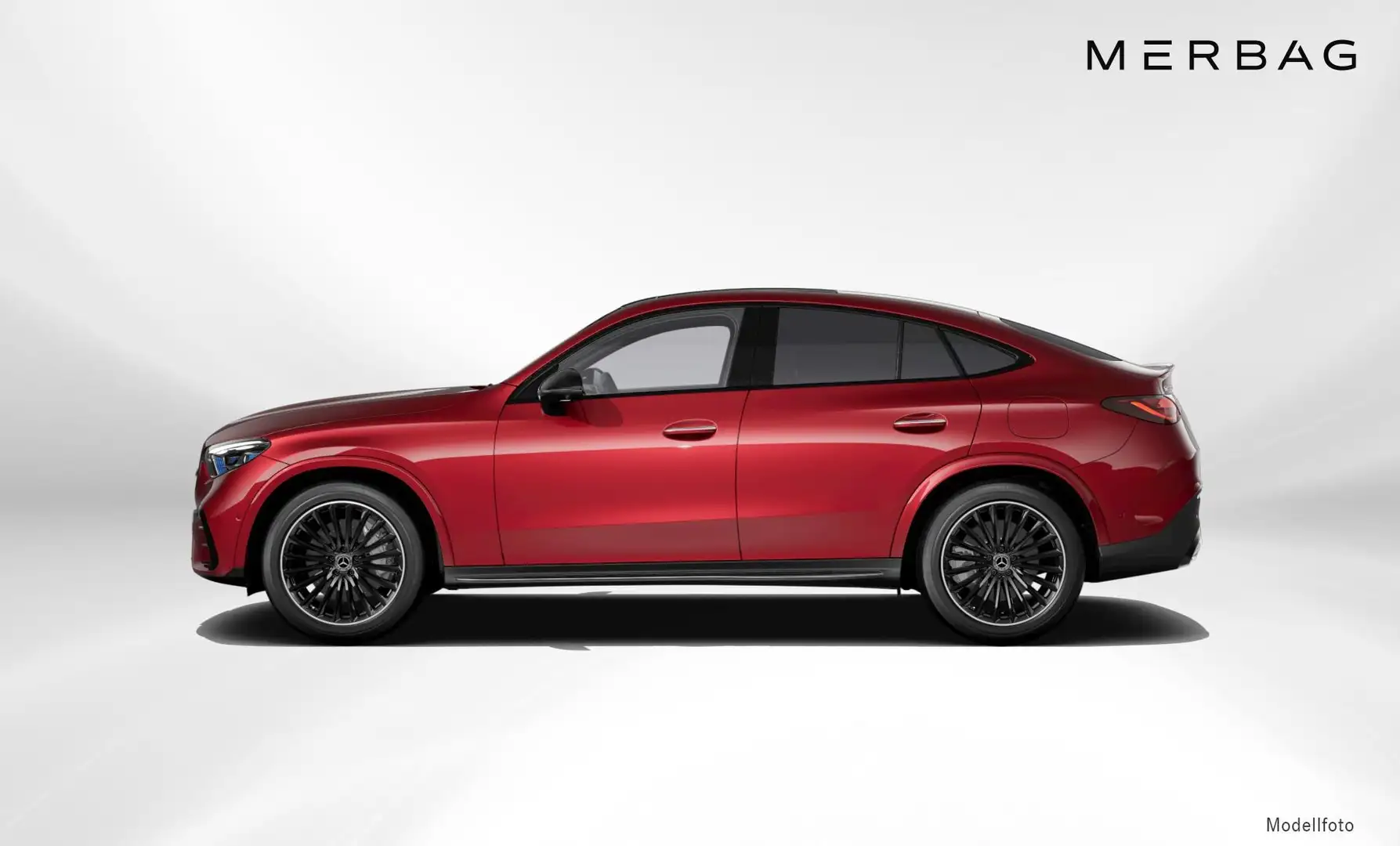 Mercedes-Benz GLC 300 de 4MATIC Coupé AMG Line Premium Plus Czerwony - 2