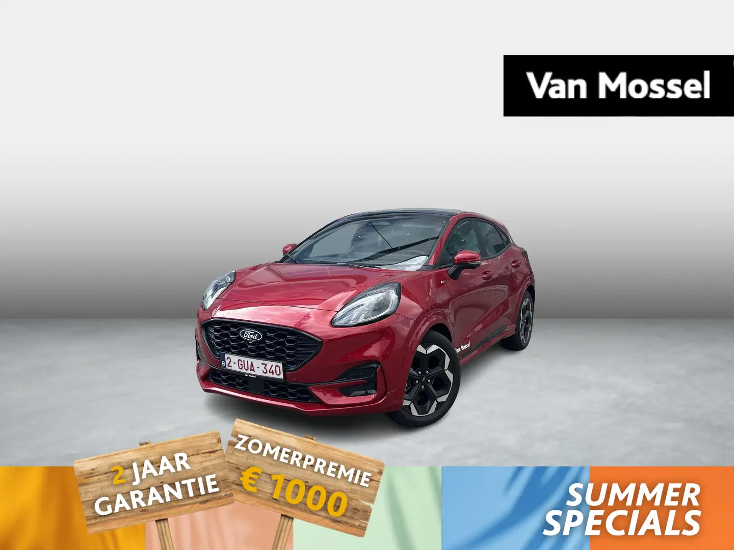 Ford Puma 1.0i Ecoboost mHEV 92kW ST-Line X - PANO DAK Rood - 1