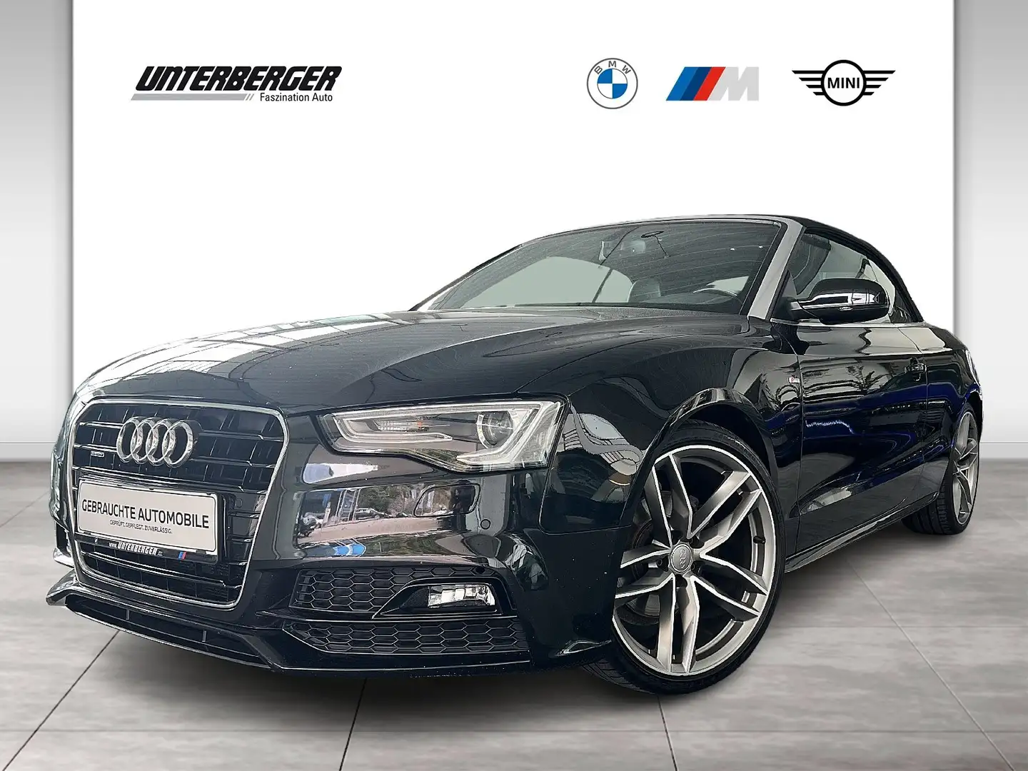 Audi A5 Cabrio quattro Sportpaket Xenon Tempomat AHK Noir - 1