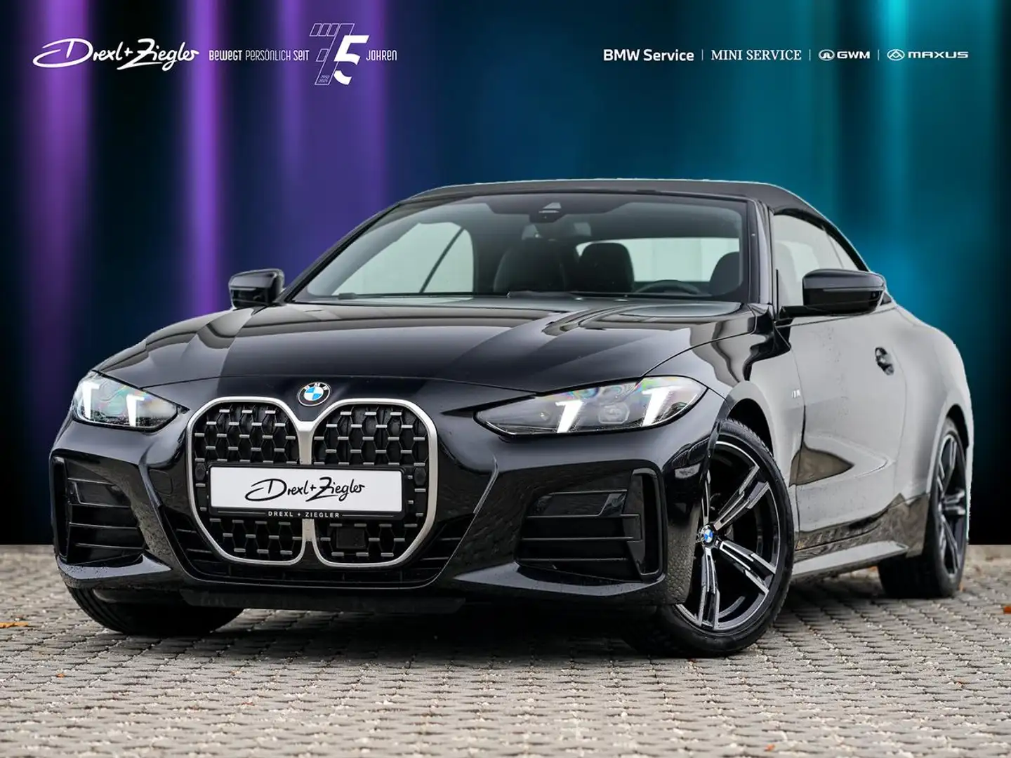 BMW 420 d Cabrio M Sport ACC KoZg L-Heizung Nackenw Schwarz - 1