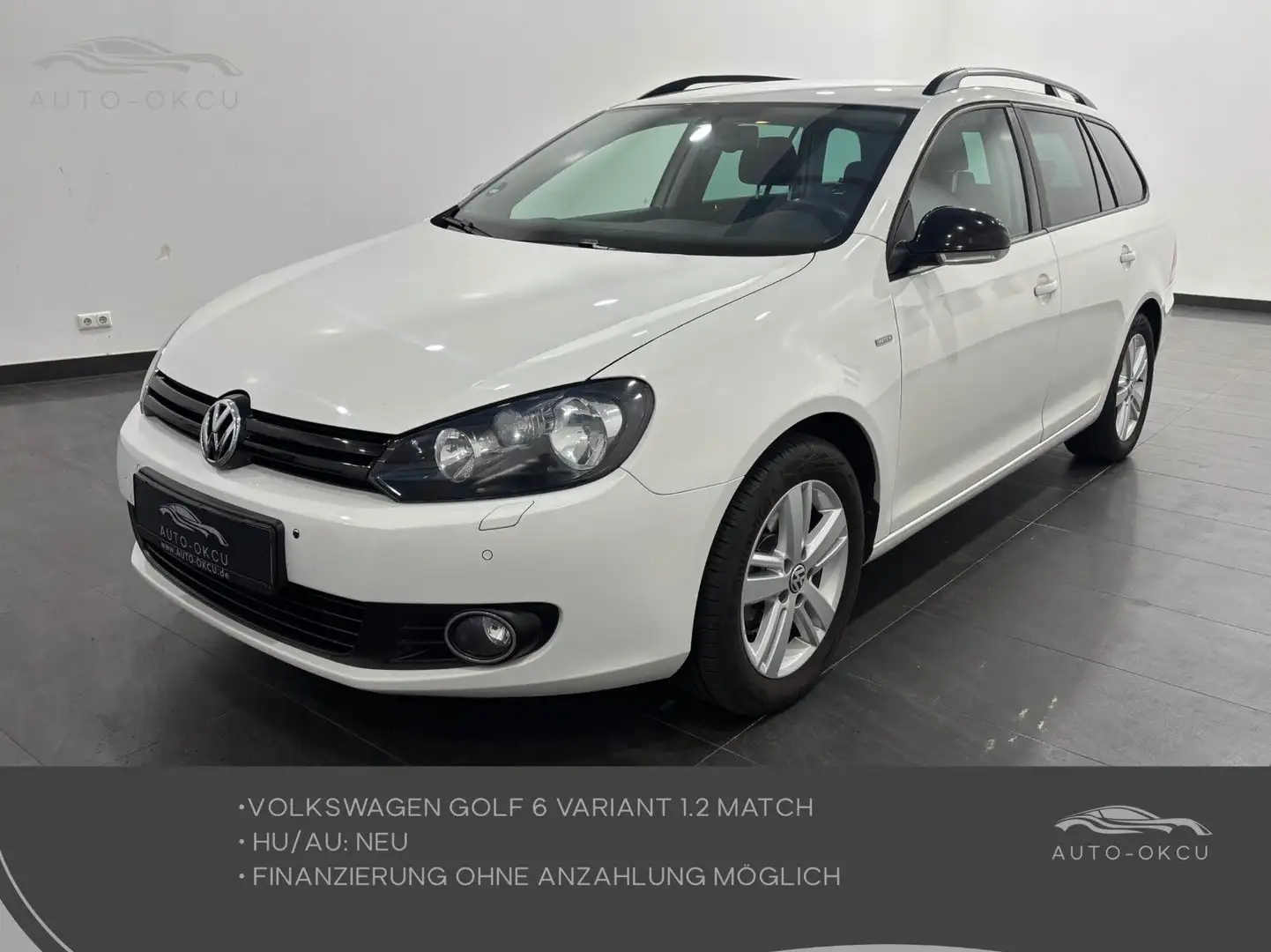 Volkswagen Golf VI 1.2 Var.Match KLIMA/LEDER/PDC/NAV/HU:NEU Weiß - 1