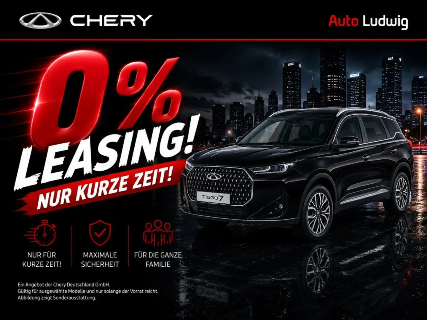Chery Tiggo 7 HEV Comfort Schwarz - 1