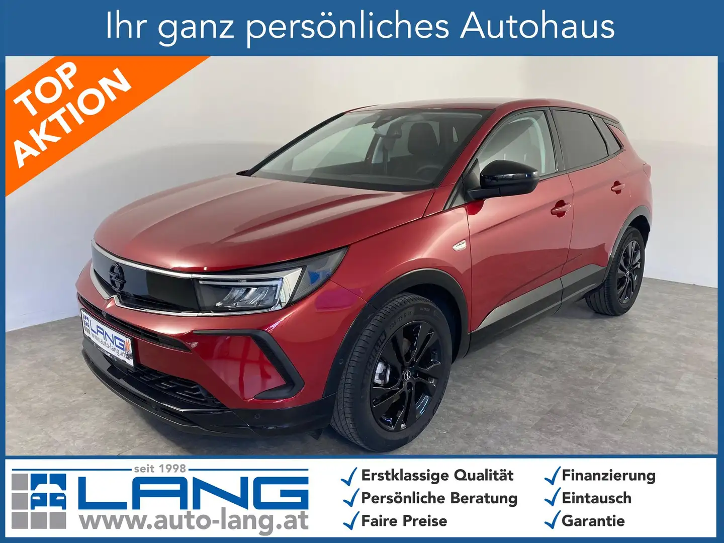 Opel Grandland X 1.5 D GS Line 8. Gang Aut. Navi, 96 kW (131 P... Rouge - 1