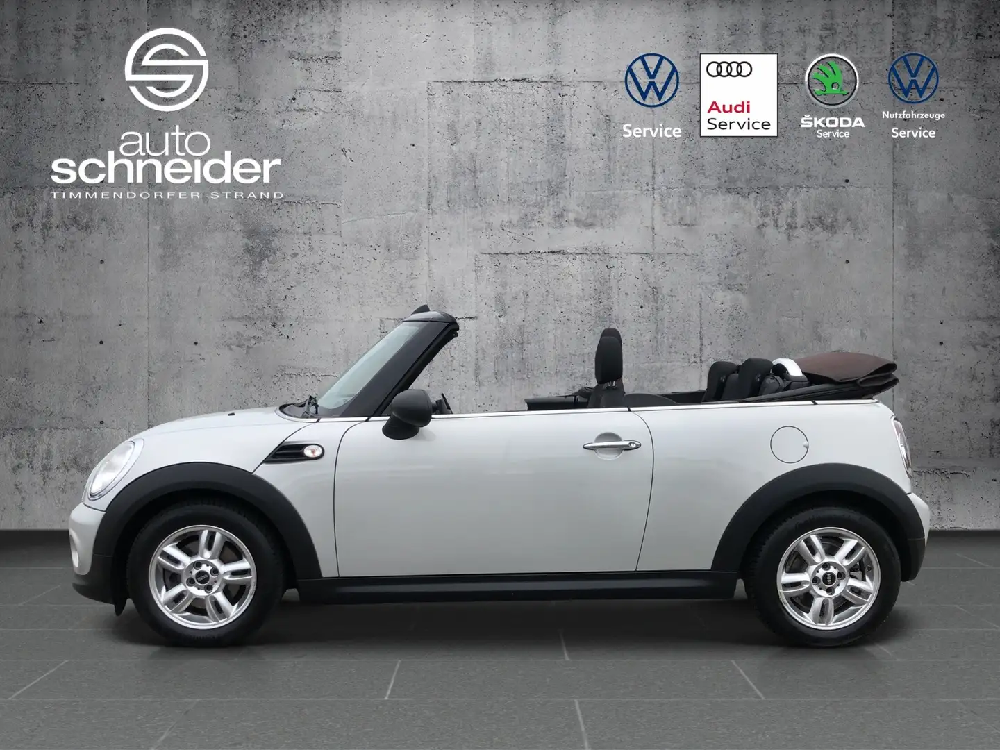 MINI One Cabrio Cabrio 1.6 One Klimaautomatik Salt SHZ Silber - 2