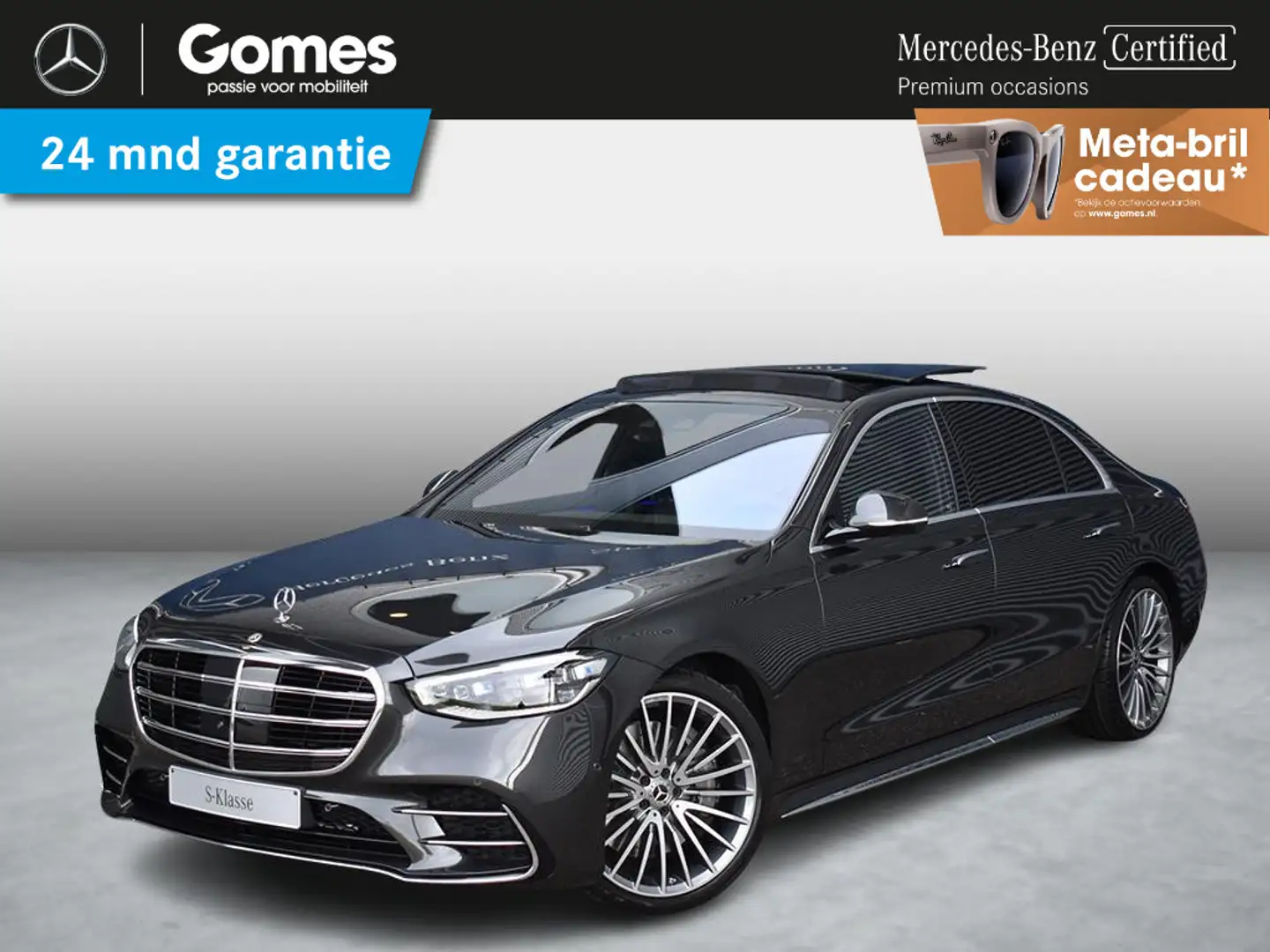 Mercedes-Benz S 500 4Matic Lang Achterasbesturing | Exclusiefpakket | Grijs - 1