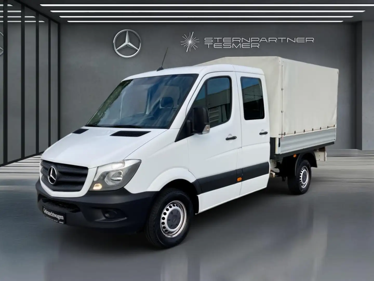 Mercedes-Benz Sprinter 314 CDI Doka Pritsche Plane  Klima Blanco - 2
