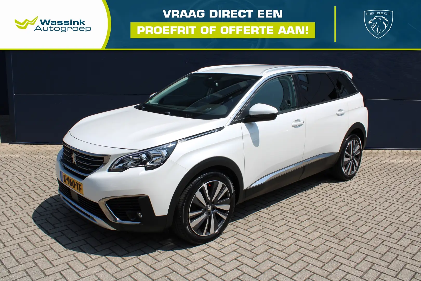 Peugeot 5008 1.2 Turbo 130pk Allure Avantage Automaat | Navigat Blanc - 1