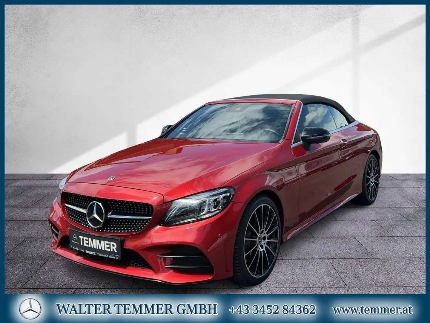 Mercedes-Benz C 300 d Cabriolet AMG-Line Comand LED Night RKam Rot - 1