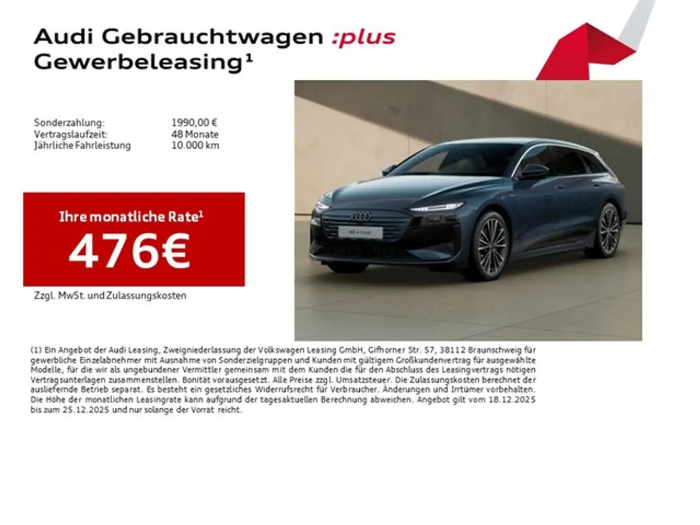 Audi A6 e-tron Avant quattro Advanced LM20 AHK Matrix LED ACC ... Blau - 2