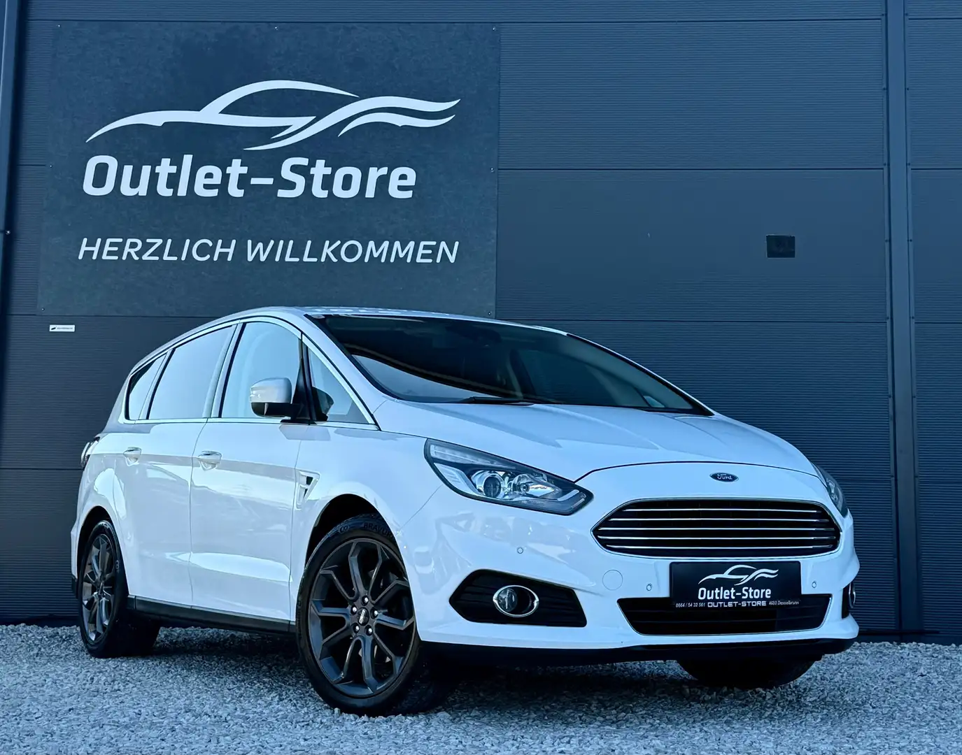 Ford S-Max Titanium Aut.*1.Besitz*Sportsitze*Navi*SHZ*Spur* Weiß - 1