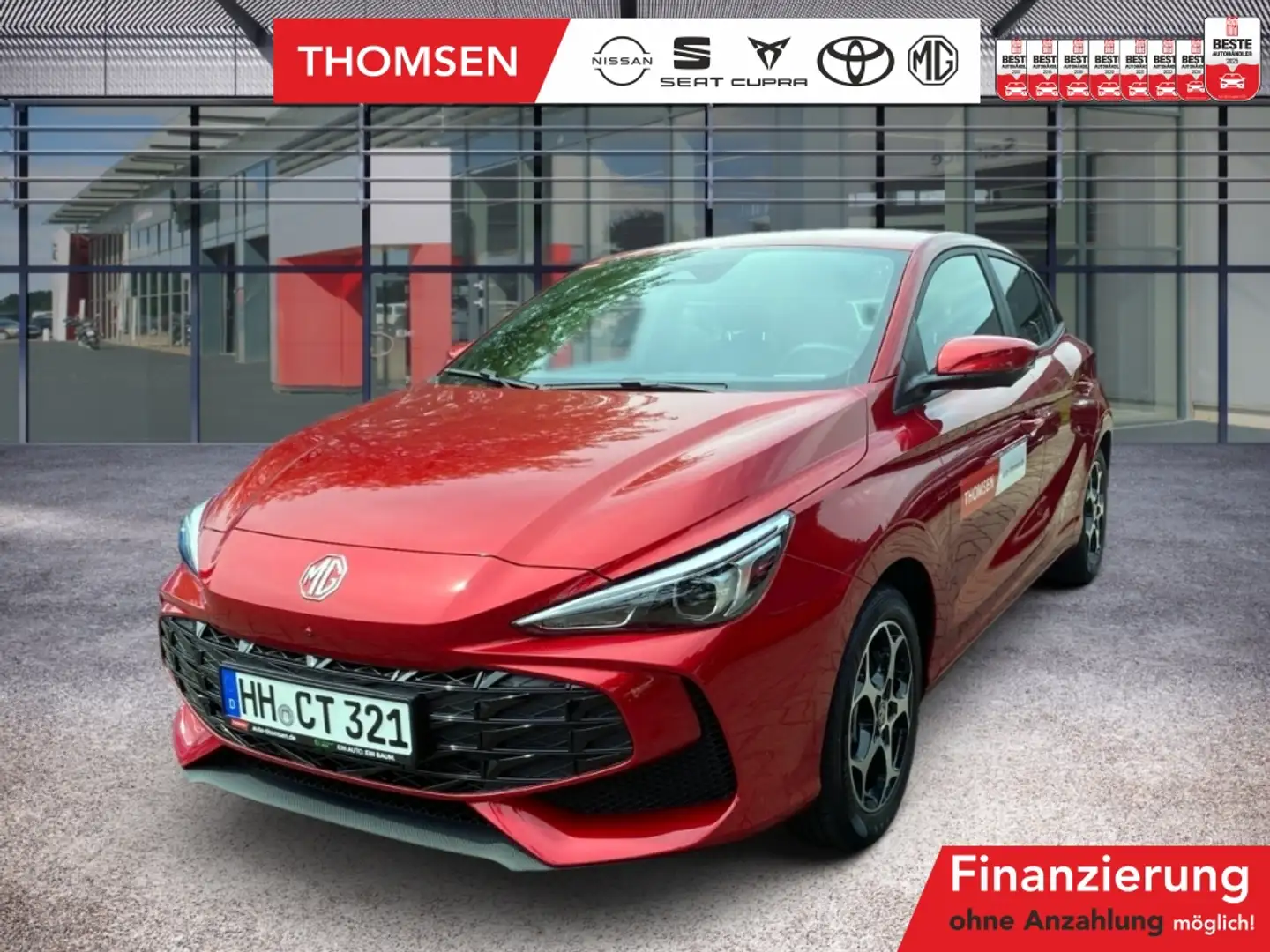 MG MG3 Hybrid+ Luxury 194PS Navi LED 360 KAM LM Rot - 1