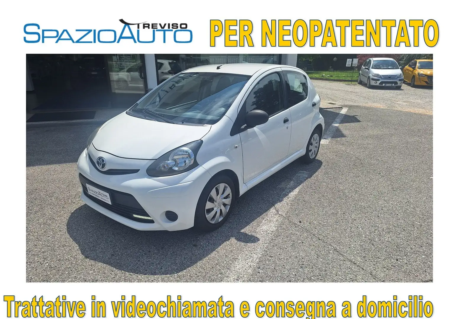 Toyota Aygo Aygo I 2012 5p 1.0 connect  ///PER NEOPATENTATO/// Bianco - 1