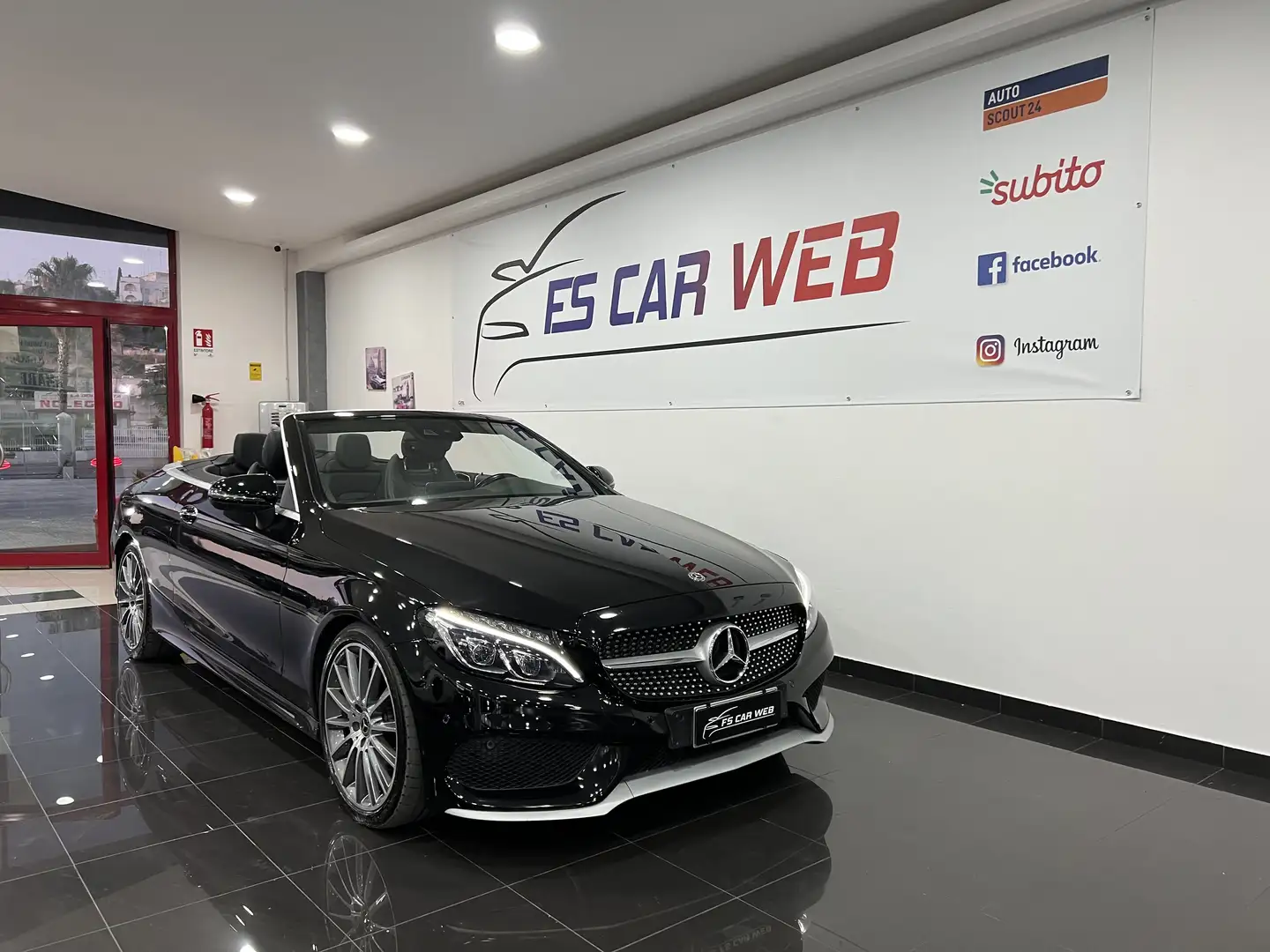 Mercedes-Benz C 220 Cabrio d Premium Plus auto 170 cv Nero - 1