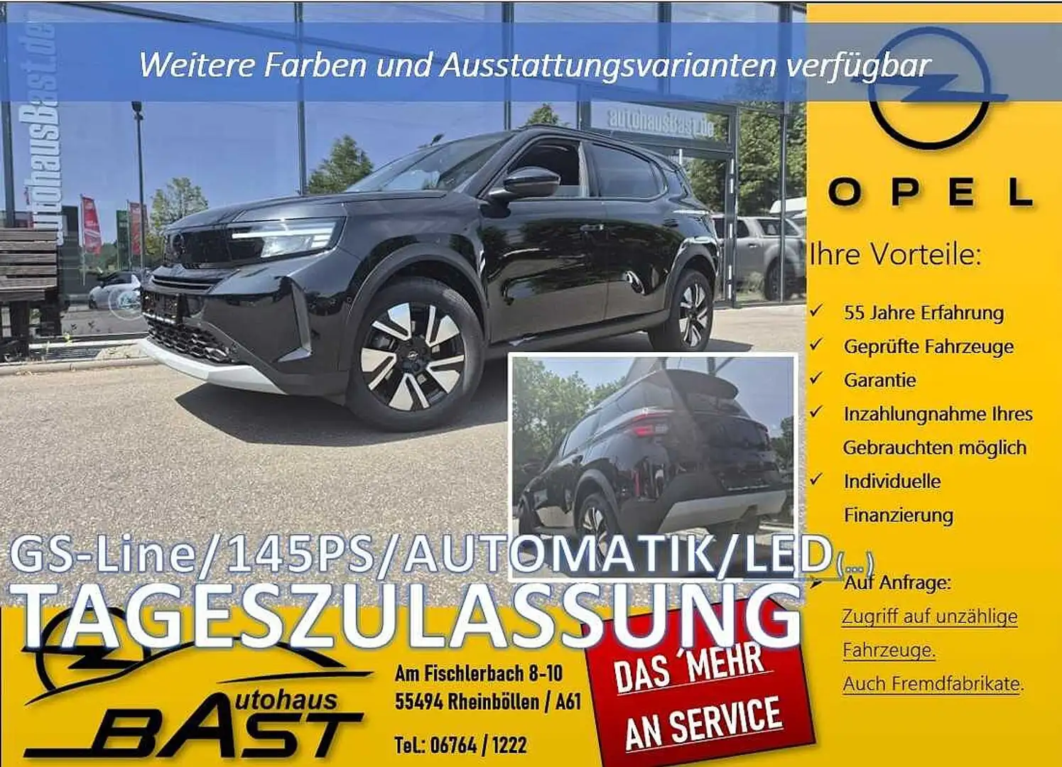 Opel Frontera 2025 GS AUTOMATIK 145PS Negro - 1
