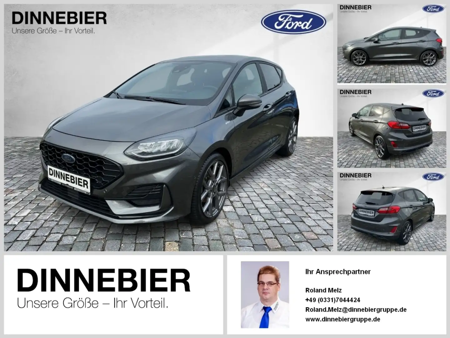Ford Fiesta ST-Line LED+Kamera+Winterpaket+Klima Gris - 1